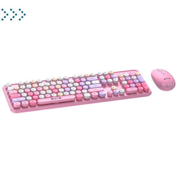 Клавиатуры AULA AC306 Pink-Colorful